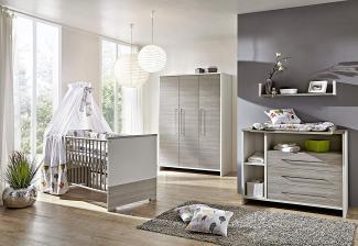 Schardt 'Eco Silber' 3-tlg. Babyzimmer-Set Schrank 3-türig