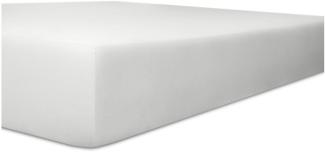 Kneer Vario-Stretch Spannbetttuch one für Topper 4-12 cm Höhe Qualität 22 Farbe weiß 180x220 cm