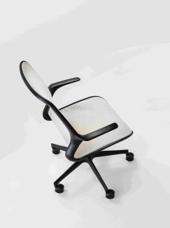 Bürodrehstuhl LOOP, minimalistisches Design, netzbespannte Rückenlehne und Sitz