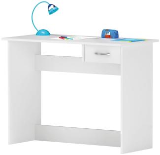 Schreibtisch >Kid< in Weiß - 100.6x76.5x50.1cm (BxHxT)