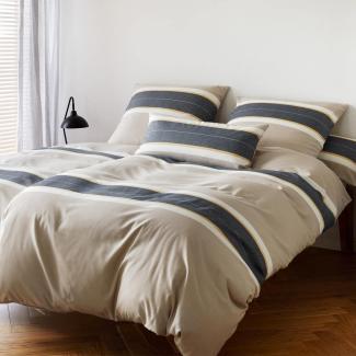 elegante Soft-Flanell Bettwäsche Whitman weizengelb|140x200 cm + 70x90 cm