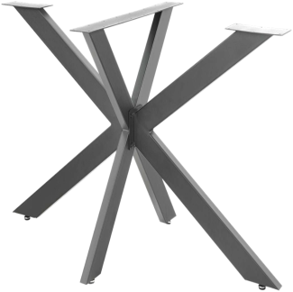 Tischgestell | X-Design | 85x85x71 cm | Stahl - Anthrazit