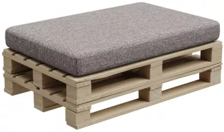 Gutekissen®, Palettenkissen, Palletenpolster, Gartenkissen, Palettenauflagen, Sofa, Kissen, Polster, Auflagen Indoor Outdoor PFBG (Sitzkissen 120x80, Grau)