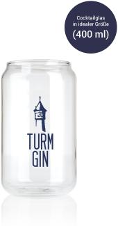 TURM GIN Cocktail Glas mit Logo - 400 ml