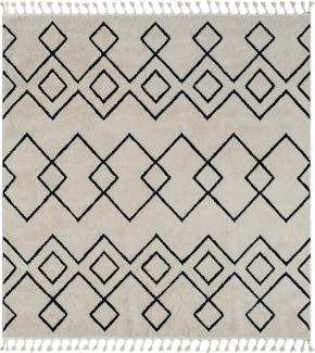 Teppich ORIENTAL quadratisch weiß 240 x 240 cm