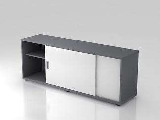 Sideboard 1,5OH beids. nutzbar Graphit / Weiß