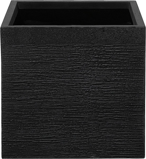 Blumentopf schwarz quadratisch 40 x 40 x 38 cm PAROS