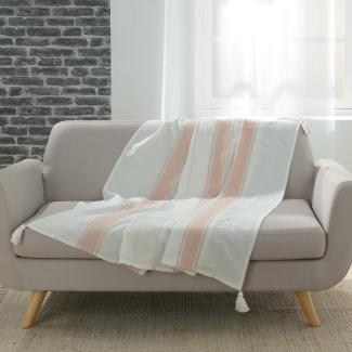Baumwolle Wohndecke 125x150 Tagesdecke Kuscheldecke Sofa Couch Decke Überwurf
