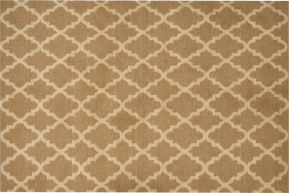 Teppich Jute beige 200 x 300 cm marokkanisches Muster Kurzflor MERMER