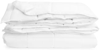 Warme Bettdecke für den Winter - Winterbettdecke mit Hohlfaserfüllung - Steppdecke - Öko-Tex zertifizierte Decke - waschbar, allergikergeeignet - Bettdecke 135x200