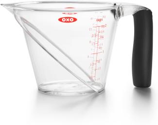 OXO Good Grips abgewinkelter Messbecher klein, 250 ml – spülmaschinenfest