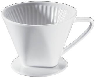 Cilio - Kaffeefilter Gr. 4 Kaffeebereiter Keramik weiß 104943