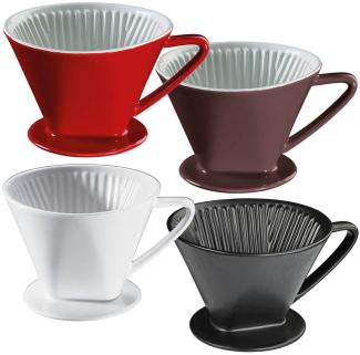 Cilio - Kaffeefilter Gr. 4 Kaffeebereiter Keramik weiß 104943