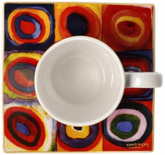 Goebel Espressotasse Wassily Kandinsky - Quadrate, Fine Bone China, Bunt, 0. 1 L, 67062151