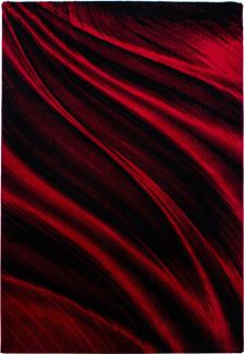 Kurzflor Teppich Matteo rechteckig - 120x170 cm - Rot