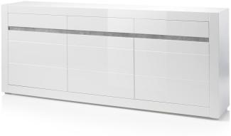 'CARAT' Sideboard Weiß/ Beton