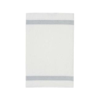 Feiler Handtücher Exclusiv mit Chenillebordüre | Gästetuch 30x50 cm | silber