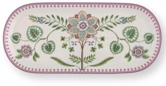 Pip Studio Kuchenplatte Lily & Lotus Rechteckig Off White-Lila (33,3x15,5cm) 51.018.159