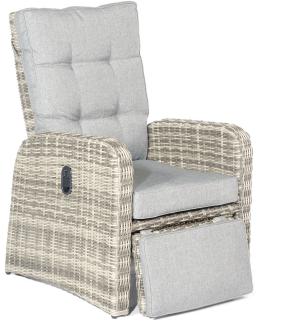 SunnySmart Garten-Relax-Sessel Allianz Aluminium mit Kunststoffgeflecht vintage-taupe Loungesessel