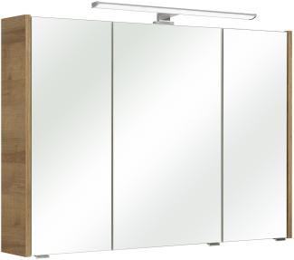 Badezimmerspiegelschrank >Quickset 362< (BxHxT: 100x70x18 cm) in Weiß Glanz