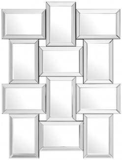 Casa Padrino Designer Luxus Spiegelglas Wandspiegel 91 x H 120 cm - Luxury Collection