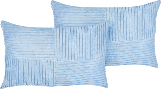 Kissen 2er Set Blau MILLET 47 x 27 cm