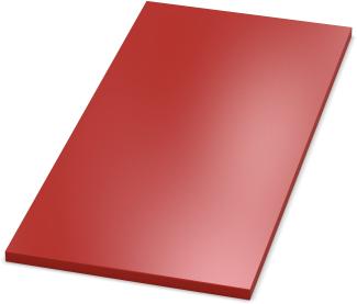AUPROTEC Tischplatte 19mm rot 1000 x 700 mm Holzplatte melaminharzbeschichtet Spanplatte mit Umleimer ABS Kante Auswahl: 100 x 70 cm
