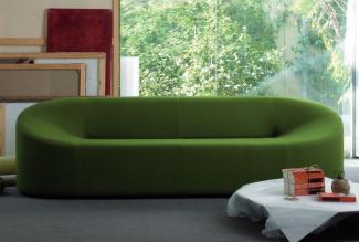 Casa Padrino Designer Sofa Grün 315 x 82 x H. 70 cm - Wohnzimmer Sofa - Loft Sofa - Hotel Sofa - Lobby Sofa - Luxus Qualität