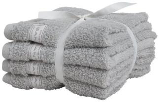 Gant Home Seifentuch Set Gesichtstücher Premium Towel Heather Grey (30x30cm) (4-teilig) 852007201-141