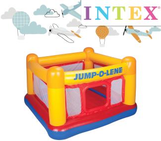 Aufblasbares Trampolin für 2 Kinder Bunt Jump-O-Lene Intex Boxring