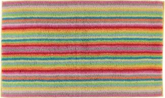 Cawö Wende-Badteppich Life Style Streifen Multicolor (70x120cm) 7008-70/120-25