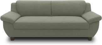 DOMO. collection 3 Sitzer, Sofa, 3er Couch, Garnitur, 3-2-1, grün, 207 cm