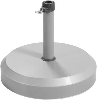 Doppler Betonsockel mit Kunststoff-Abdeckung für Rohr Ø 26 - 40 mm, silber,25 kg, für Sonnenschirme bis Ø 200 cm