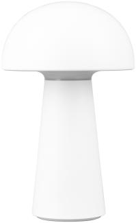 2er SET Outdoor LED Akku Tischleuchten Touch Dimmer, Weiß Höhe 21cm