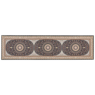 Teppich mehrfarbig 80 x 300 cm orientalisches Muster Kurzflor CIVRIL