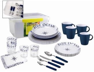 Brunner Blue Ocean Geschirrset, 36+1 teilig