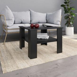 vidaXL Couchtisch Schwarz 60x60x42 cm Holzwerkstoff