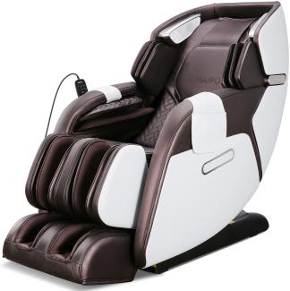 NAIPO Massagesessel Shiatsu Massage Stuhl Zero Gravity für Ganzkörper, mit Heizung, SL Track, Klopfen, Kneten, Luft-Massage-System, Bluetooth 3D Surround Sound Musik - MGC-5866
