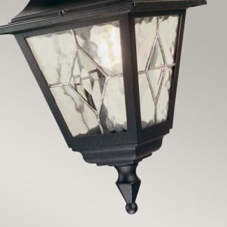 Elstead Lighting Norfolk Outdoor 1-Light Pendelleuchte Schwarz IP43 E27