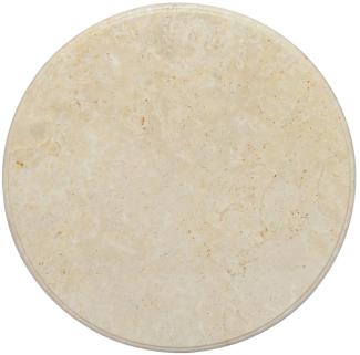 Tischplatte Creme Ø60x2,5 cm Marmor