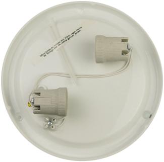 LED Deckenleuchte / Deckenschale rund, Glas satiniert mit Klarrand, Ø 35cm
