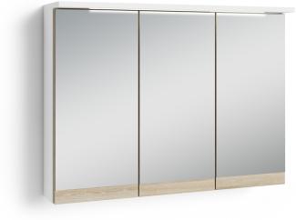 Spiegelschrank >MARINO< (BxHxT: 80x60x20 cm) in weiß - 80x60x20cm (BxHxT)