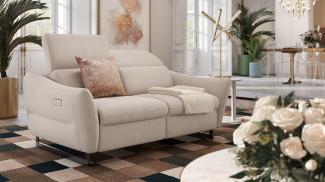 Sofanella Stoffsofa MODENA 2-Sitzer Stoffgarnitur Couch in Gelb