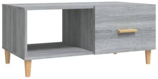Couchtisch Grau Sonoma 89,5x50x40 cm Holzwerkstoff