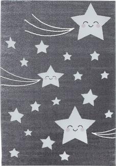 Kinder Teppich Kikki rechteckig - 160x230 cm - Grau