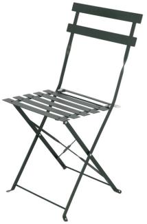 Rivanto® Gartenstuhl im Bistro-Design, Klappstuhl mit Stahlgestell, Sitzfläche 41 x 45,5 cm, Höhe 82,5 cm