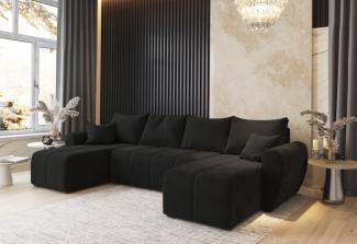Sofa mit Schlaffunktion in U-Form MOLISA, 311x82x145, Cosmic 100