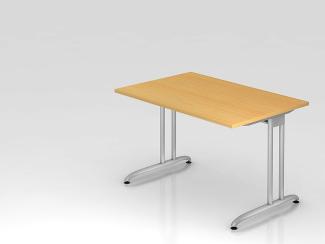 'BS12' Schreibtisch C-Gestell 120x80cm Buche