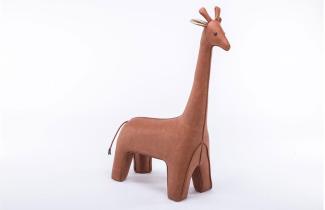 Kinderhocker 'Giraffe' braun 125 cm