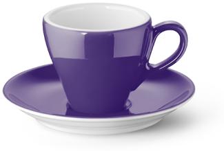 Espresso-Untertasse Classico Solid Color Violett Dibbern Espressotasse - Mikrowelle geeignet, Spülmaschinenfest